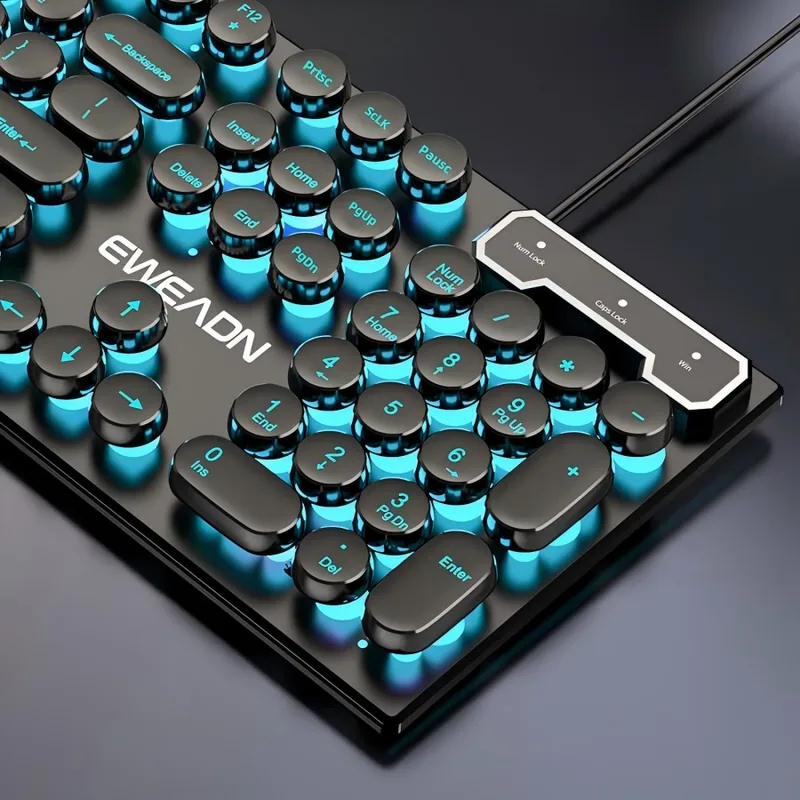 Laptop Mouse - Set Tastiera e Mouse Stile Retrò