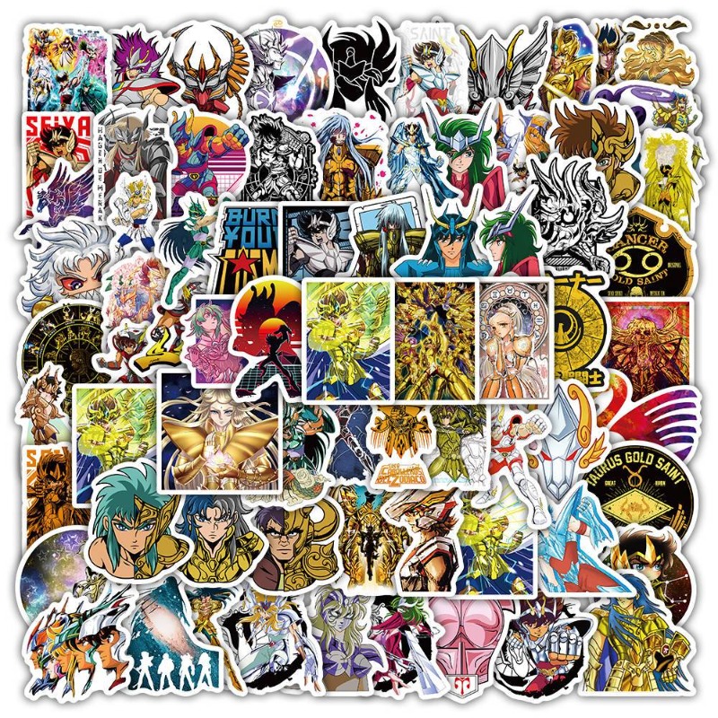 Laptop Accessories & Repair Jagtap Dairy Pimple Nilakh Pimpri Chinchwad Maharashtra - 101 Pezzi Adesivi Anime Saint Seiya,