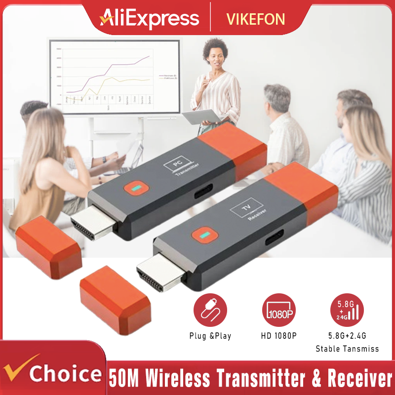 Hdmi Cable - Ricevitore trasmettitore video con trasmissione wireless