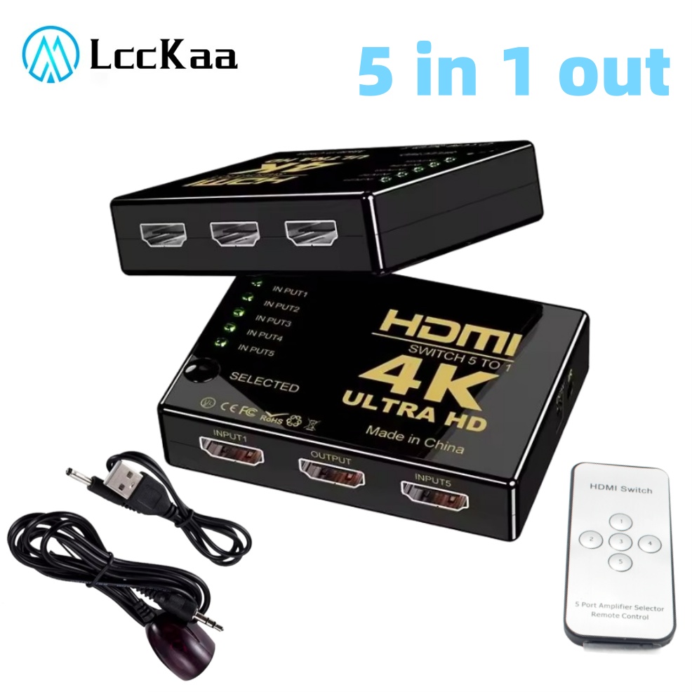Hdmi Cable - 5x1 HDMI Switch HD 4K Video