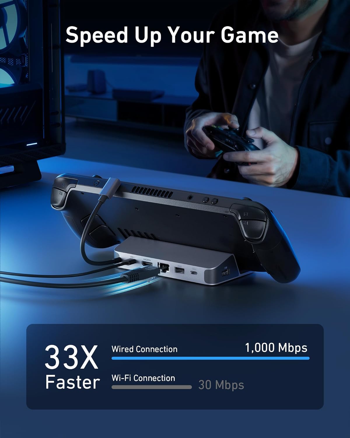 Usb C Hub - Stazione di Ricarica Anker per Steam