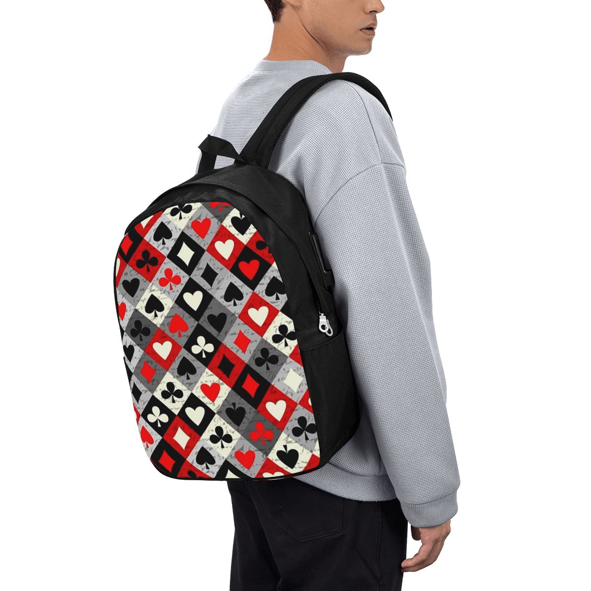 Laptop Bag - Zaino con stampa di carte da
