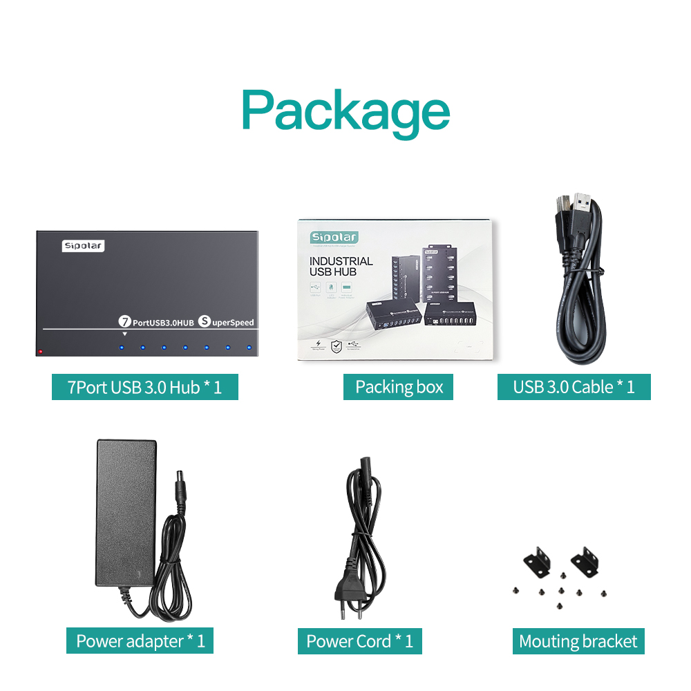 Usb Hub - Hub USB 3.0 Industriale in Metallo