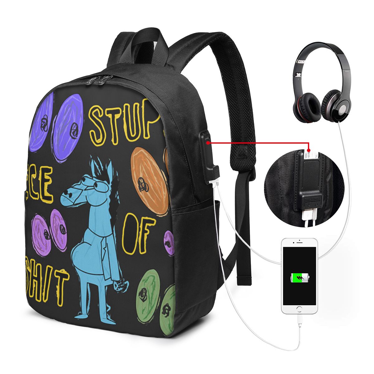 Laptop Bag - Zaino Cartoon Bojack Horseman Stupid Piece