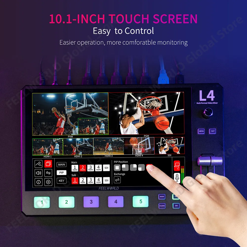 FEELWORLD L4 Switcher per Mixe - Hdmi Cable recensione e prezzo