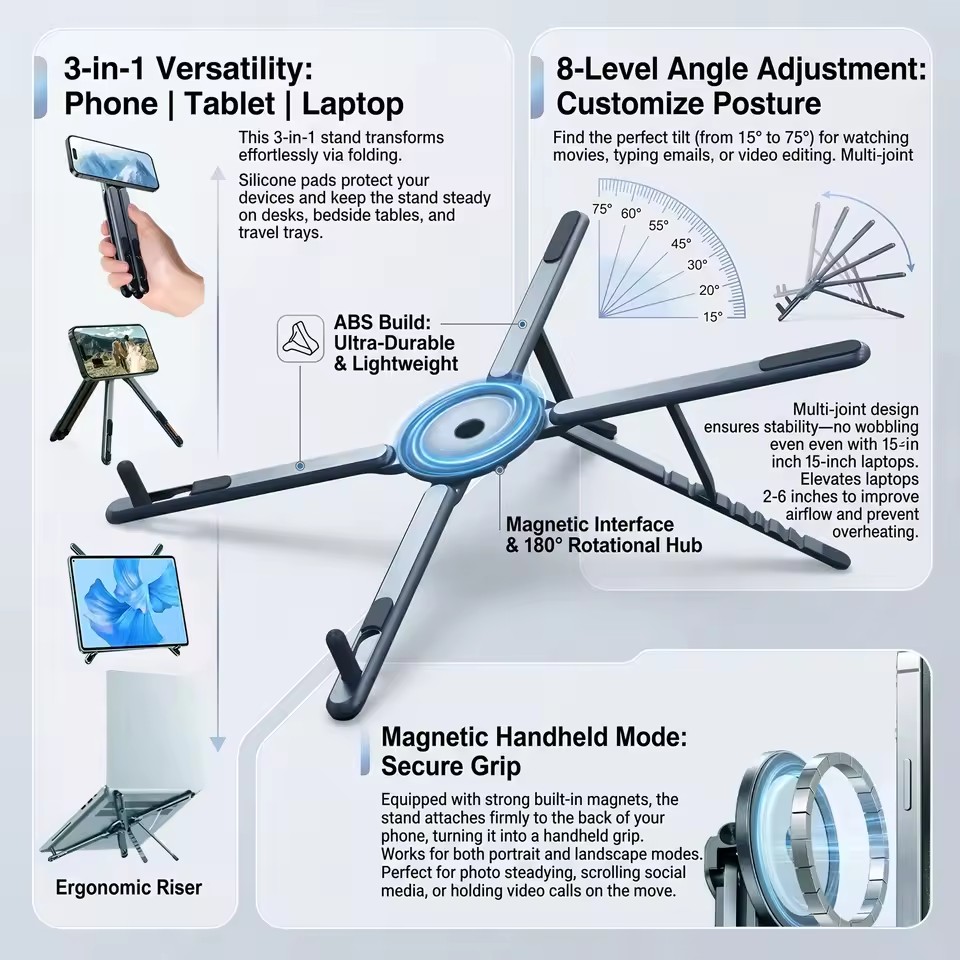 Supporto Magnetico Pieghevole  - Laptop Stand recensione e prezzo