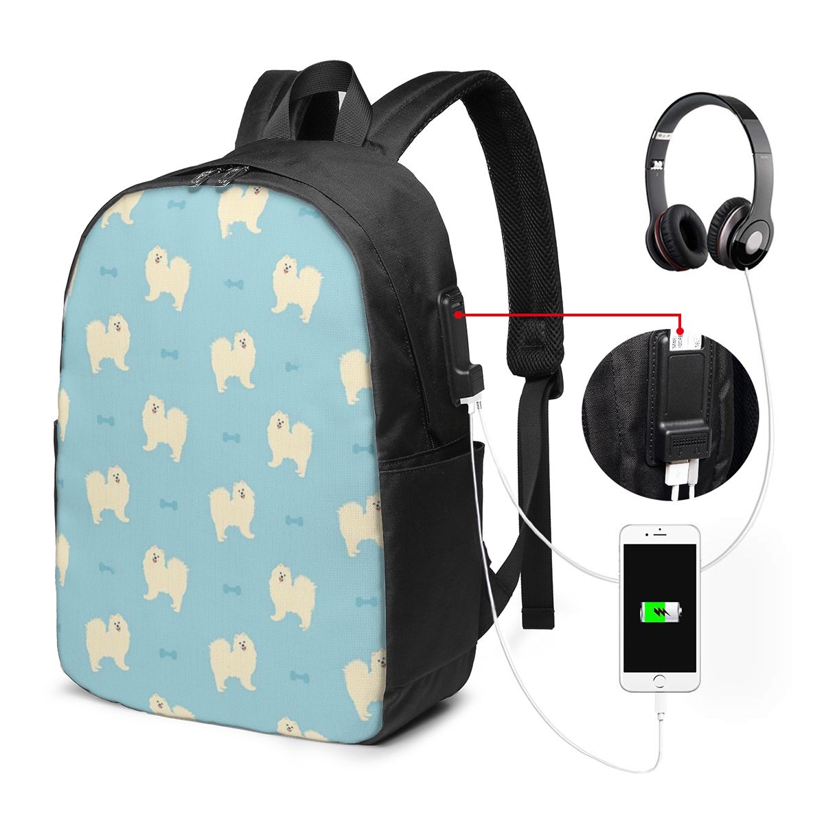Zaino per cani Samoyed, borsa  - Laptop Bag recensione e prezzo