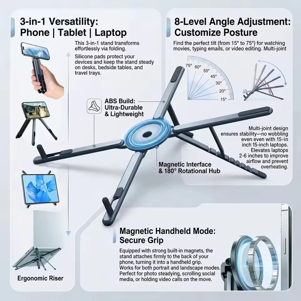 Supporto Magnetico Portatile p - Laptop Stand recensione e prezzo